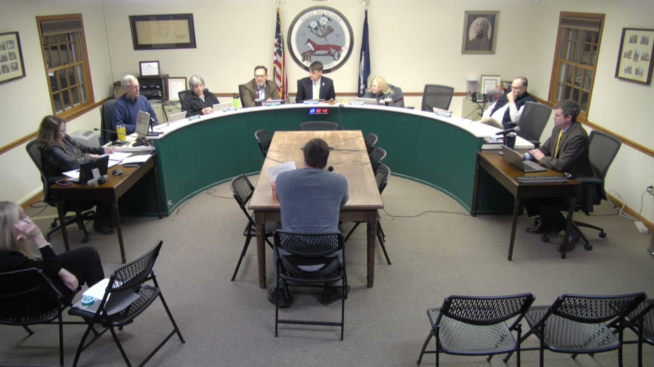 Middleburg Town Council, January 12, 2023. (Town of Middleburg meeting video)
