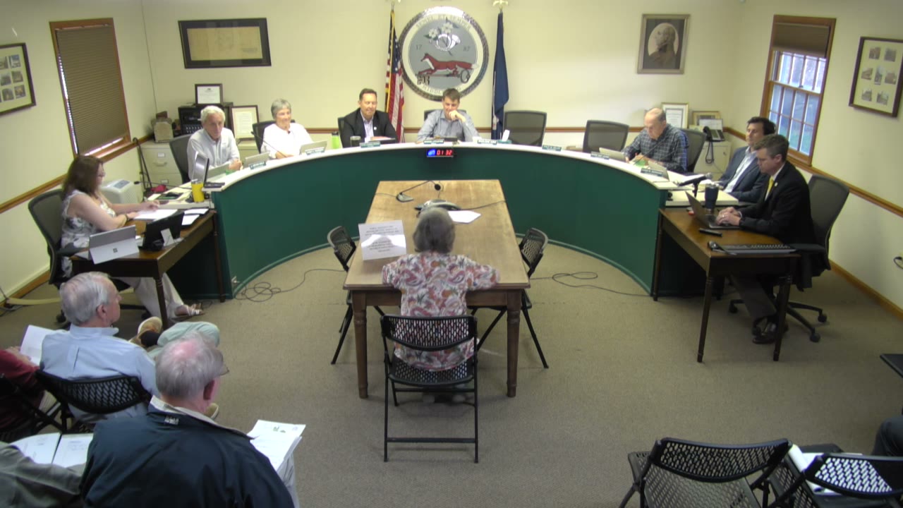 Residents speak during public comment on the proposed inn, May 11, 2023. (Town of Middleburg meeting video)
