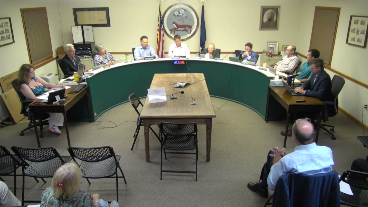 Council discusses Mickie Gordon Park, August 24, 2023. (Town of Middleburg meeting video)