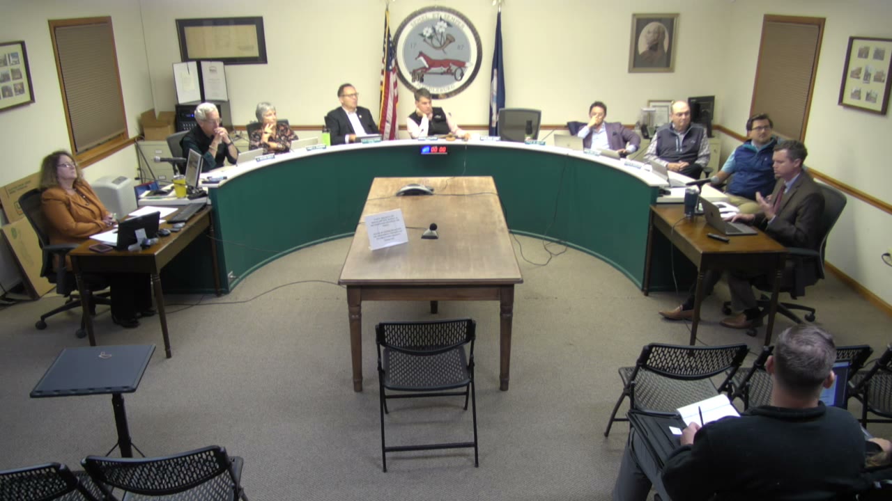 Council debates the South Madison Street concept plans, September 28, 2023. (Town of Middleburg meeting video)