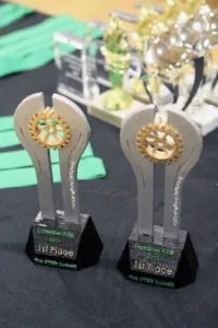 School trophies were designed and made on Foxcroft 3D printer by a student. Medals, paperweights and plenty of cool prizes were also distributed.
