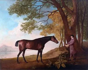 George Stubbs (British, 1724-1806) Shark With His Trainer Price, 1794 40 1/8 x 50 1/8 inches, oil on canvas Virginia Museum of Fine Arts, Richmond. Paul Mellon Collection. Photo: Katherine Wetzel © Virginia Museum of Fine Arts. The Chronicle of the Horse, May 7, 1965