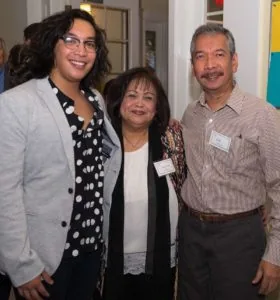 Cedric Dimapilis and his parents Eddie and Virginia Dimapilis. Cedric composed the music for A Will to Survive 