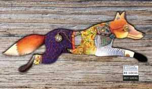 Highcliff Clothers’ “Dandy the Fox” Foxes on the Fence Entry Artist: Judith Thompson