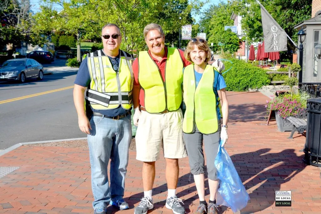 Middleburg Police Chief A.J., Delegate Randy Minchew and Town Administrator Martha semmes