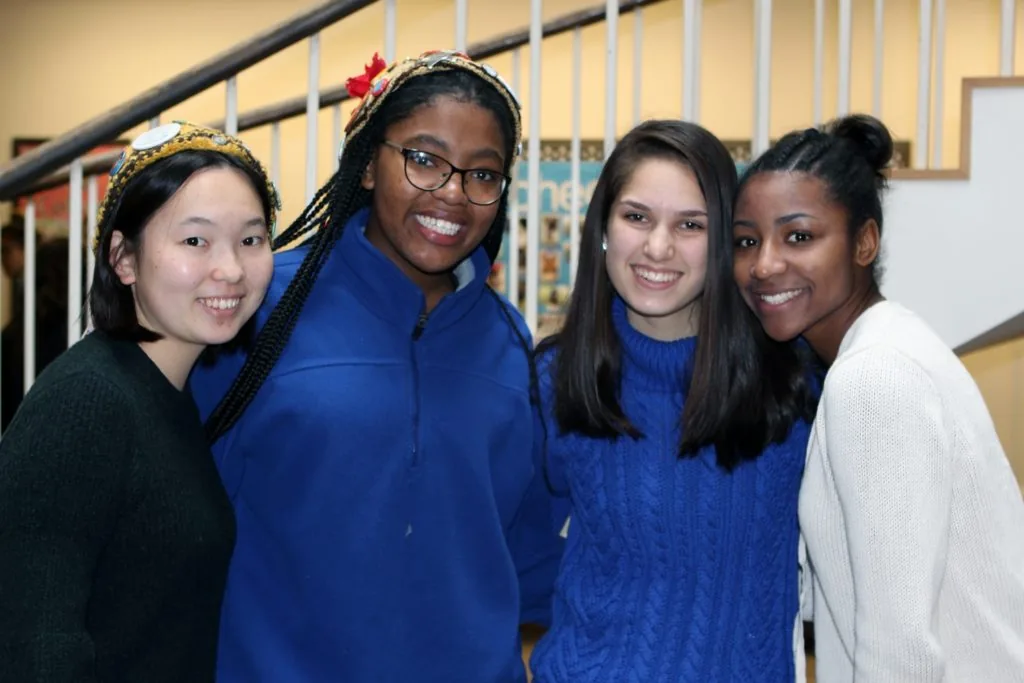 Sakiko Idehara, Trinity Patterson, Leah Schuster, and Mia Moseley