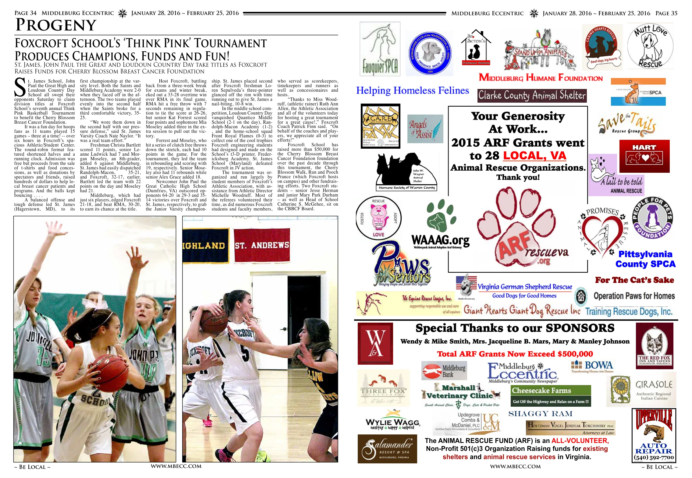 St. James, John Paul the Great and Loudoun Country Day take titles as Foxcroft Raises Funds for Cherry Blossom Breast Cancer Foundation