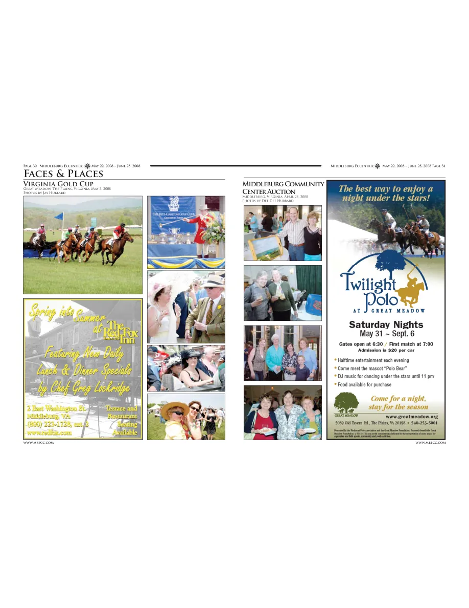 Horses and riders at the Virginia Gold Cup · Spectators and trophy presentation