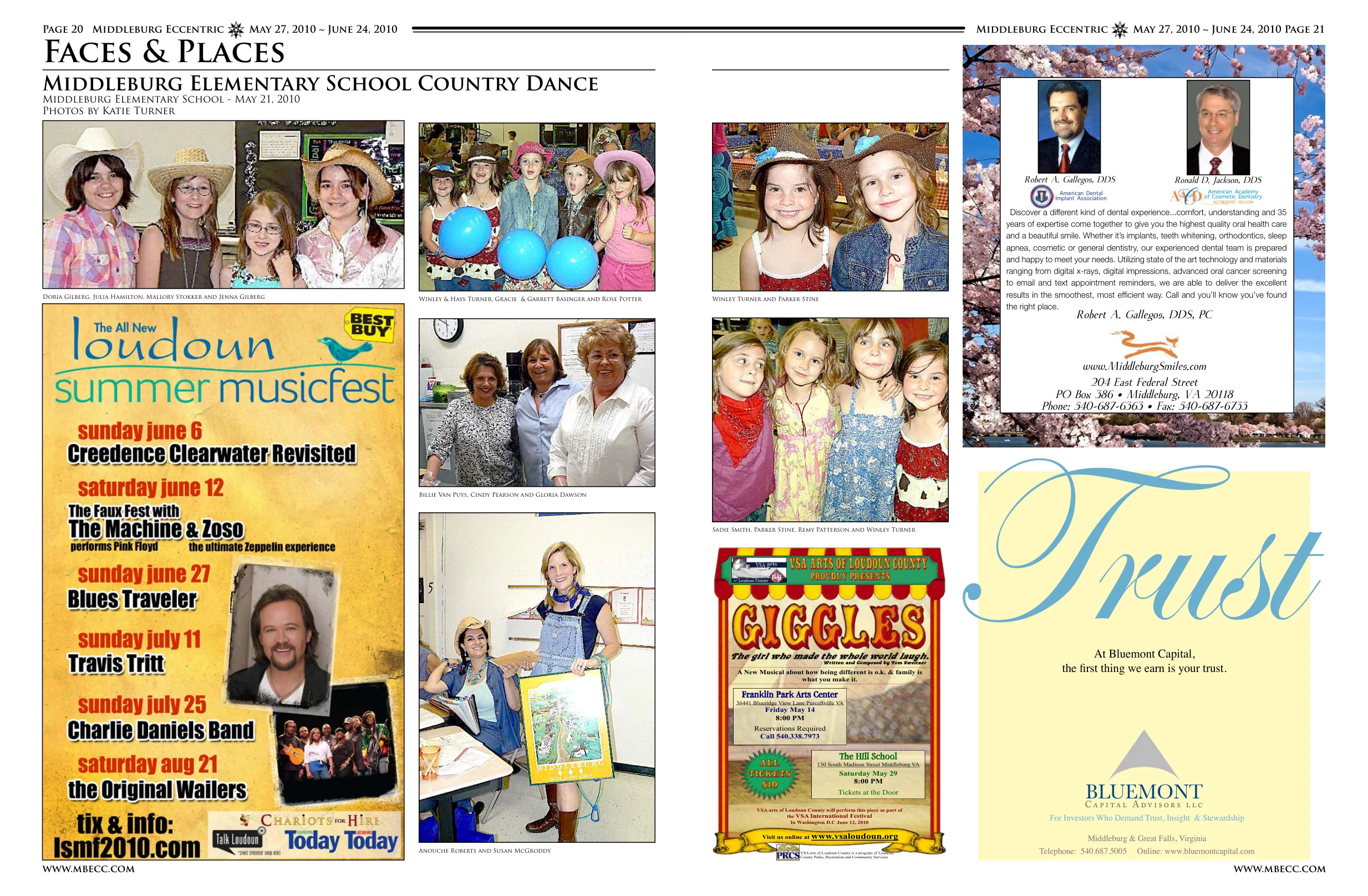 Doria Gilberg, Ella Harrington, Mallory Stokker and Jenna Gilberg · Winley & Hays Turner, Gracie & Garrett Basinger and Rose Potter · Billie Van Puys, Cindy Pearson and Gloria Dawson · Anouche Roberts and Susan McGroddy · Winley Turner and Parker Stine · Sadie Smith, Parker Stine, Remy Patterson and Winley Turner