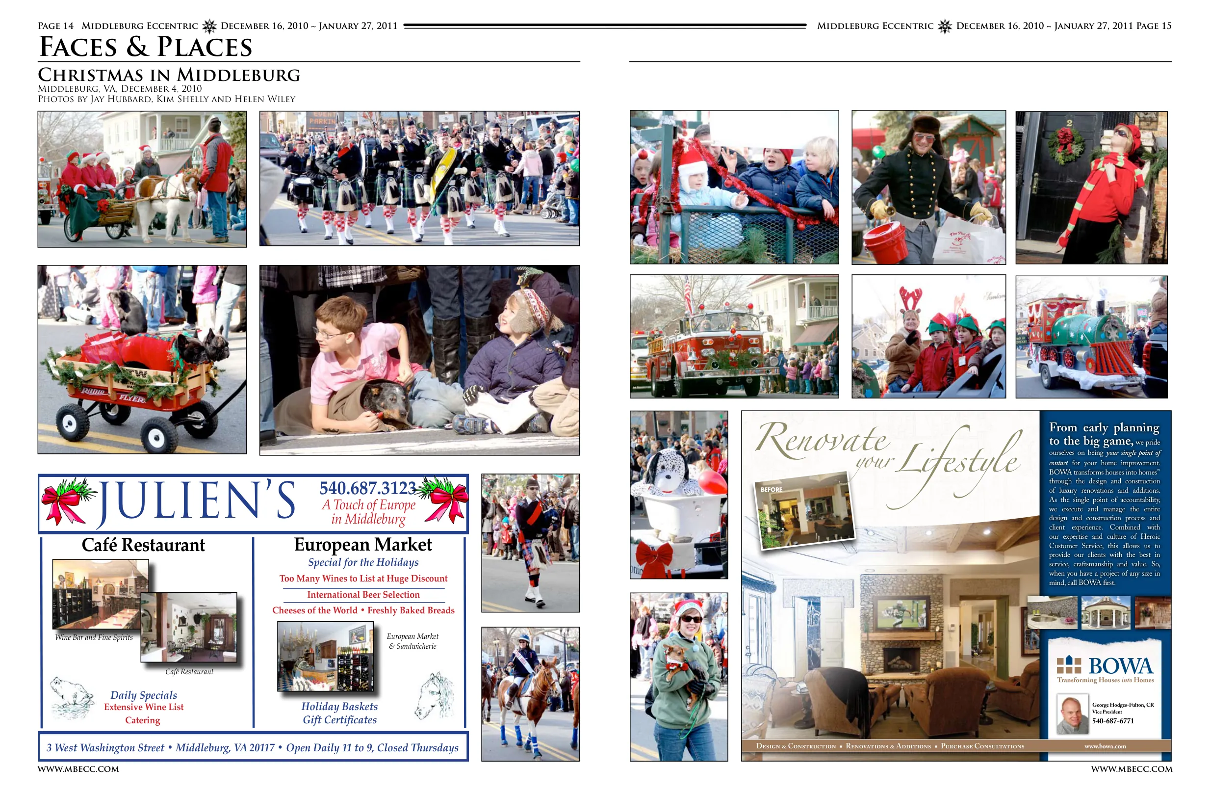 Crowd at Christmas event · Winter scene from parade · Children at event · Santa character · Parade participants · Float or vehicle in parade · Crowd enjoying parade · Horse and rider at parade