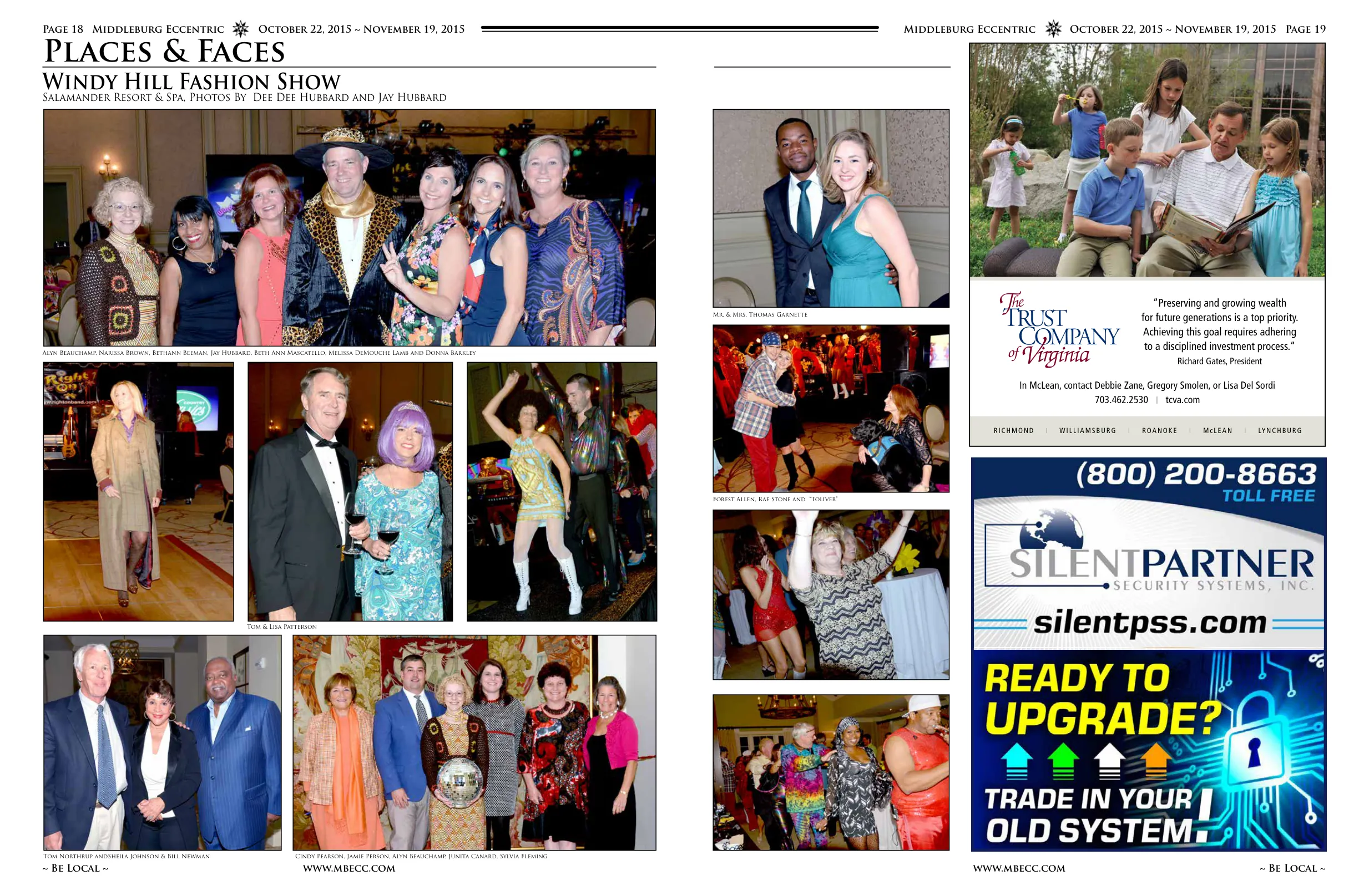 Alyn Beauchamp, Narissa Brown, Bethann Beeman, Jay Hubbard, Beth Ann Mascatello, Melissa DeMouche Lamb and Donna Barkley · Tom Northrup and Sheila Johnson & Bill Newman · Cindy Pearson, Jamie Person, Alyn Beauchamp, Junita Canard, Sylvia Fleming · Forest Allen, Rae Stone and "Toliver" · Tom & Lisa Patterson · Alyn Beauchamp, Norma Brown, Bethann Beeman, Jay Hubbard, Beth Ann Mascatello, Melissa DeMouche, Lamb and Donna Barkley · Kim Hart and Sheila Johnson & Bill Newman · Kim Hart, Norbert Sheila Johnson & Bill Newman · Mr. & Mrs. Thomas Garnette · Kathy & Eric Patterson