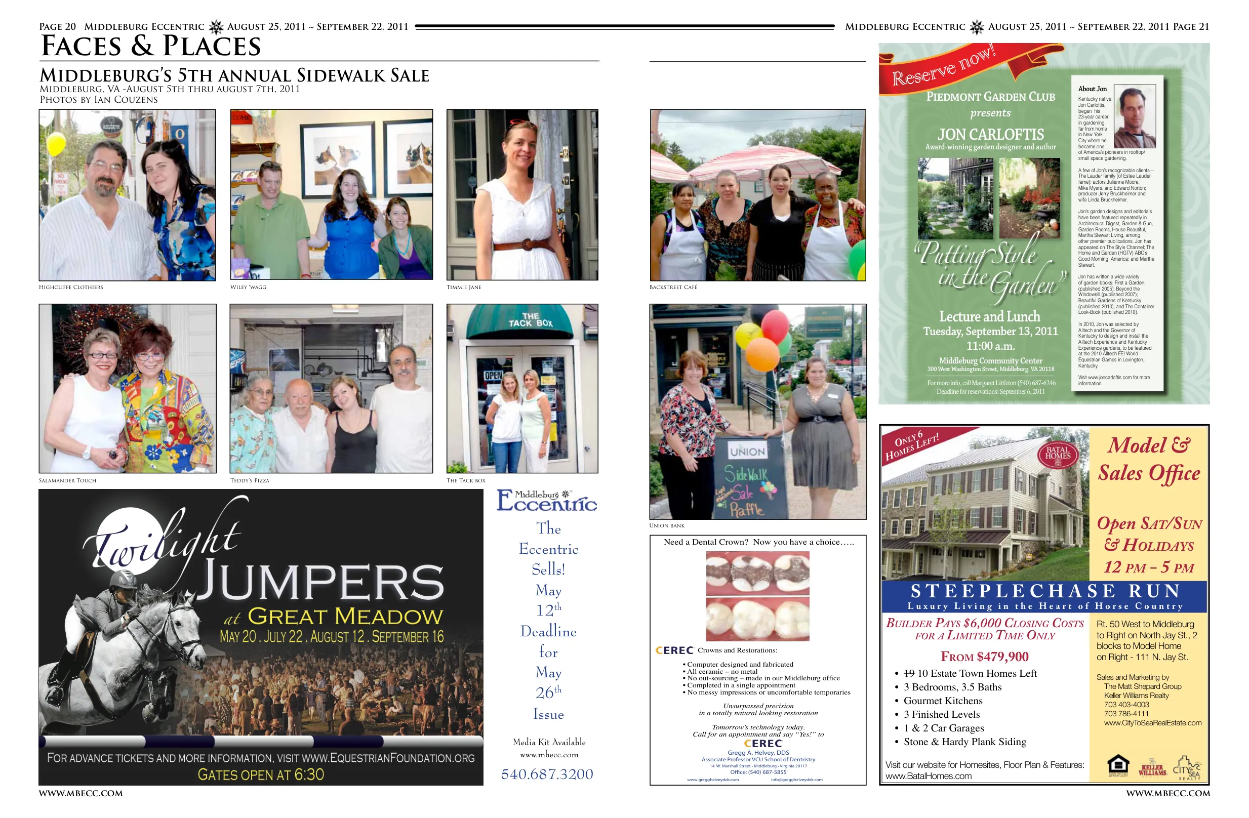 Highcliffe Clothiers · Wiley Wagg · Timmie Jane · Salamander Touch · Teddy's Pizza · The Tack Box · Faces & Places · Backstreet Café · Union Bank
