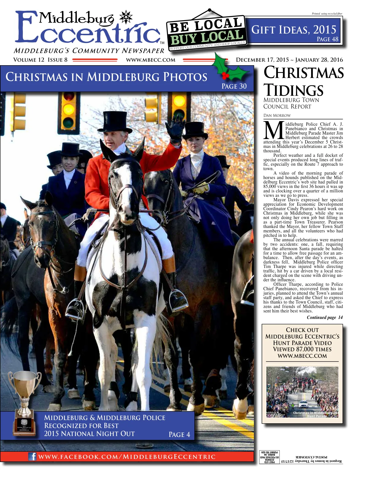 Middleburg Christmas Parade - Photos by Dee Dee Hubbard