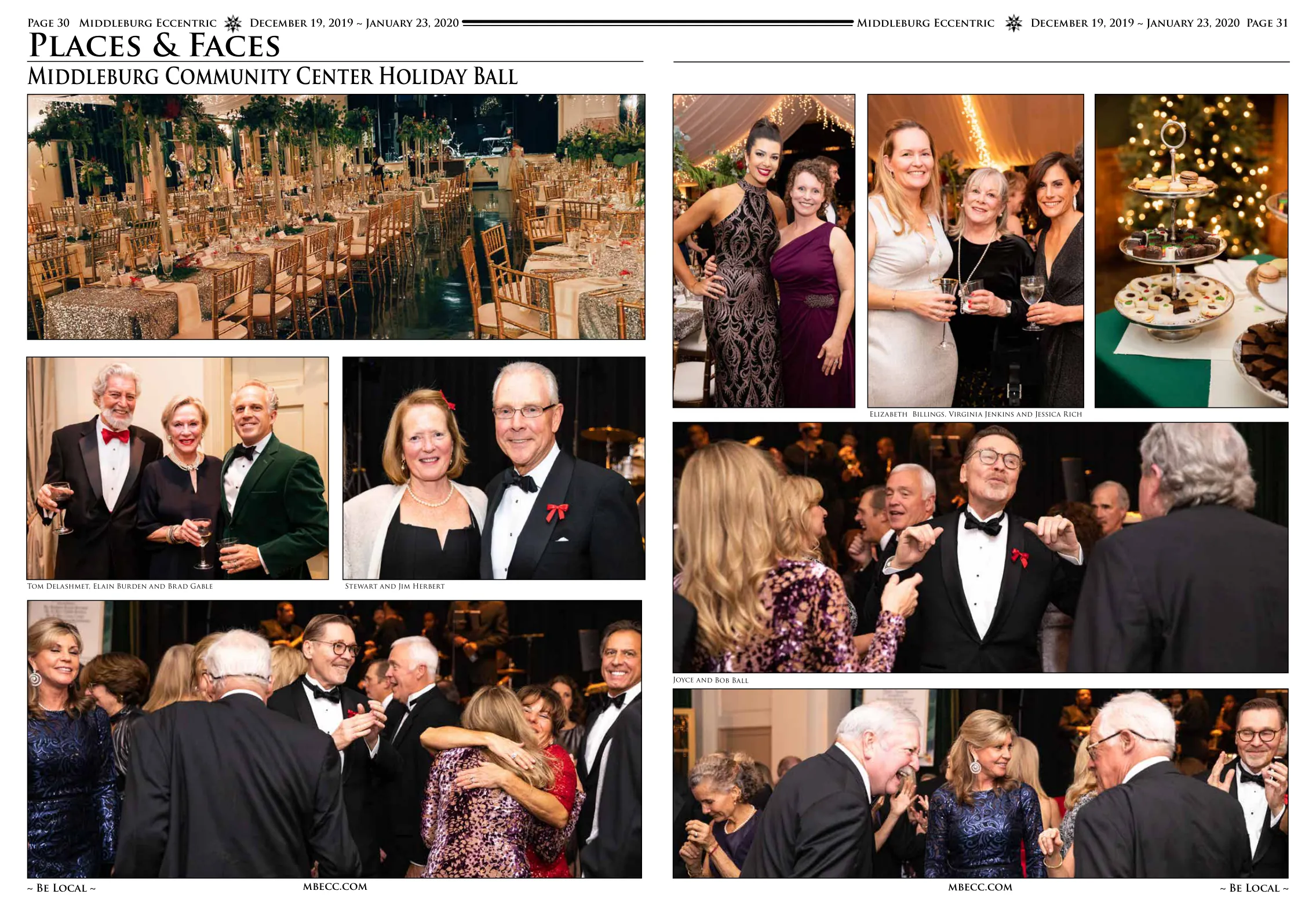 Tom Delashmet, Elain Burden and Brad Gable · Elizabeth Billings, Virginia Jenkins and Jessica Rich · Stewart and Jim Herbert · Joyce and Bob Ball