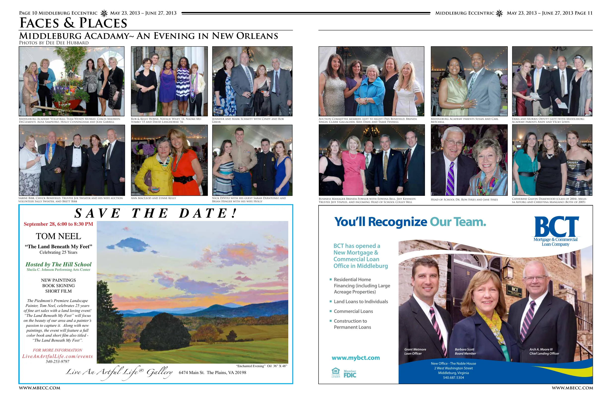 Nick DiVito with his guest Sarah DiAntonio and Brian Hinger with his wife Holly · Rob & Kelly Horne, Natalie Wiley '14, Naomi Mutombo '15 and David Langhorne '16 · Jennifer and Mark Schmitt with Cindy and Rob Greer · Ann MacLeod and Lynne Kelly · Catherine Galvin Damewood (class of 2004), Melissa Astorg and Christina Mangano (Both of 2005) · Middleburg Academy parents Susan and Carl Mitchell · Erika and Morris Offutt (left) with Middleburg Academy parents Andy and VIcky Lewis · Head of School Dr. Ron Sykes and Jane Sykes · Middleburg Academy Volleyball Team Wendy Murray, Coach Maureen DeClementi, Alisa Sampedro, Holly Cunningham and Jean Garrell · Sabine Bibb, Chuck Benefield, Trustee Joe Swiatek and his wife auction volunteer Sally Swiatek, and Brett Bibb · Auction Committee members (left to right) Pan Benefield, Brenda Singh, Claire Gallagher, Kris Dahl and Tamie Fennell · Business Manager Brenda Fowler with Edwina Bell, Jeff Kennedy, Trustee Jeff Staples, and incoming Head of School Colley Bell