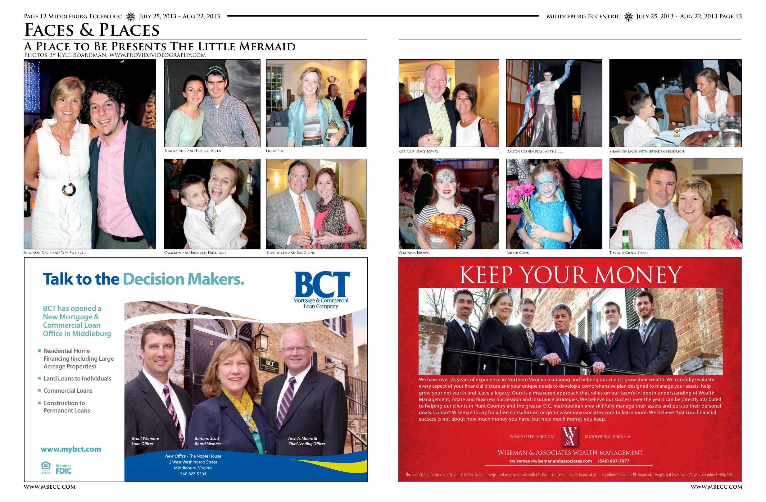 Kent Allen and Rae Stone · Shayna Rice and Forrest Allen · Linda Platt · Veronica Brown · Rob and Tracy Lowry · Dalton Cashin playing the EEL · Parker Cook · Shannon Davis with Brenden Friedrich · Tim and Cindy Stone