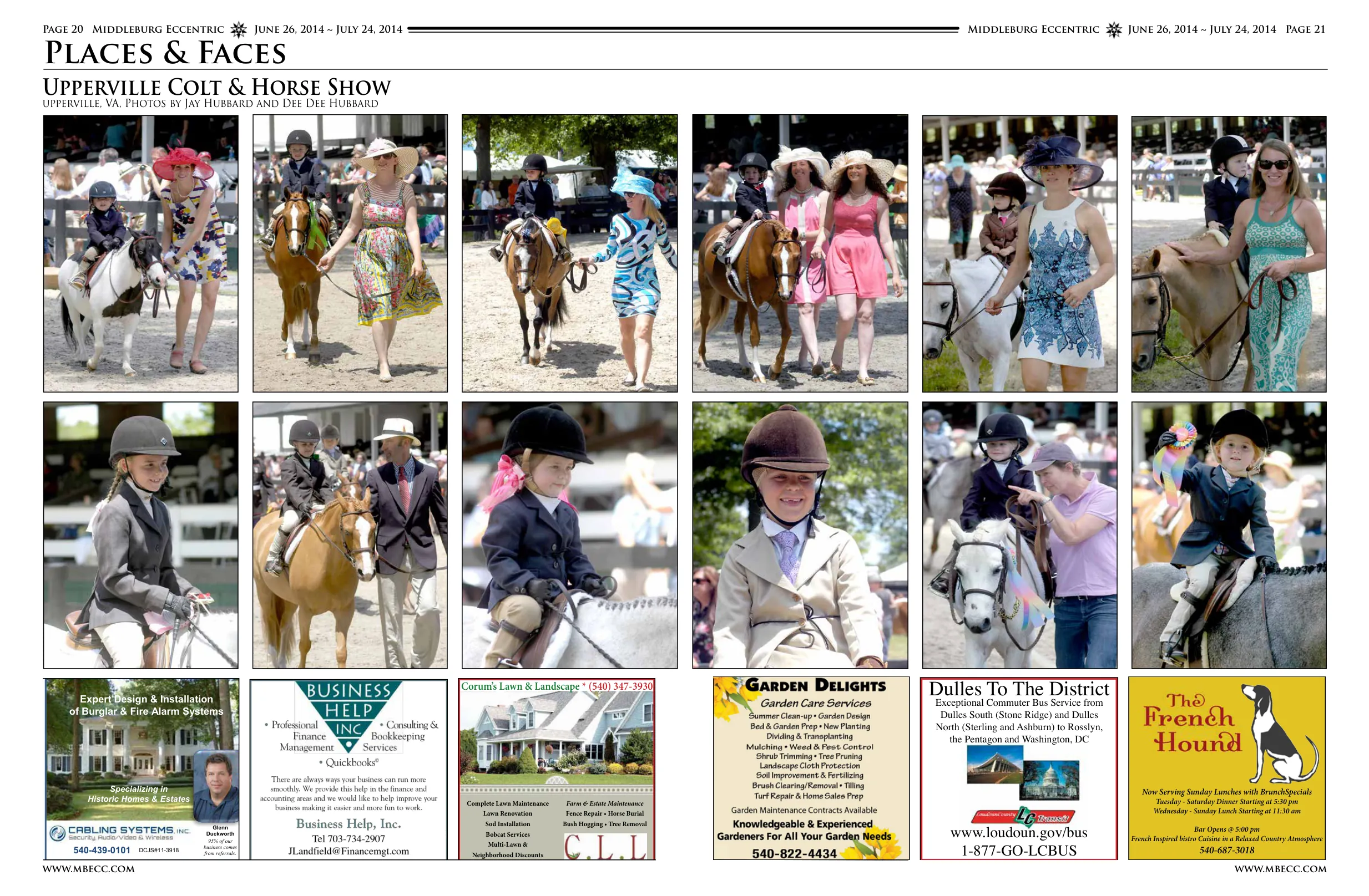 Various children riding ponies at Upperville