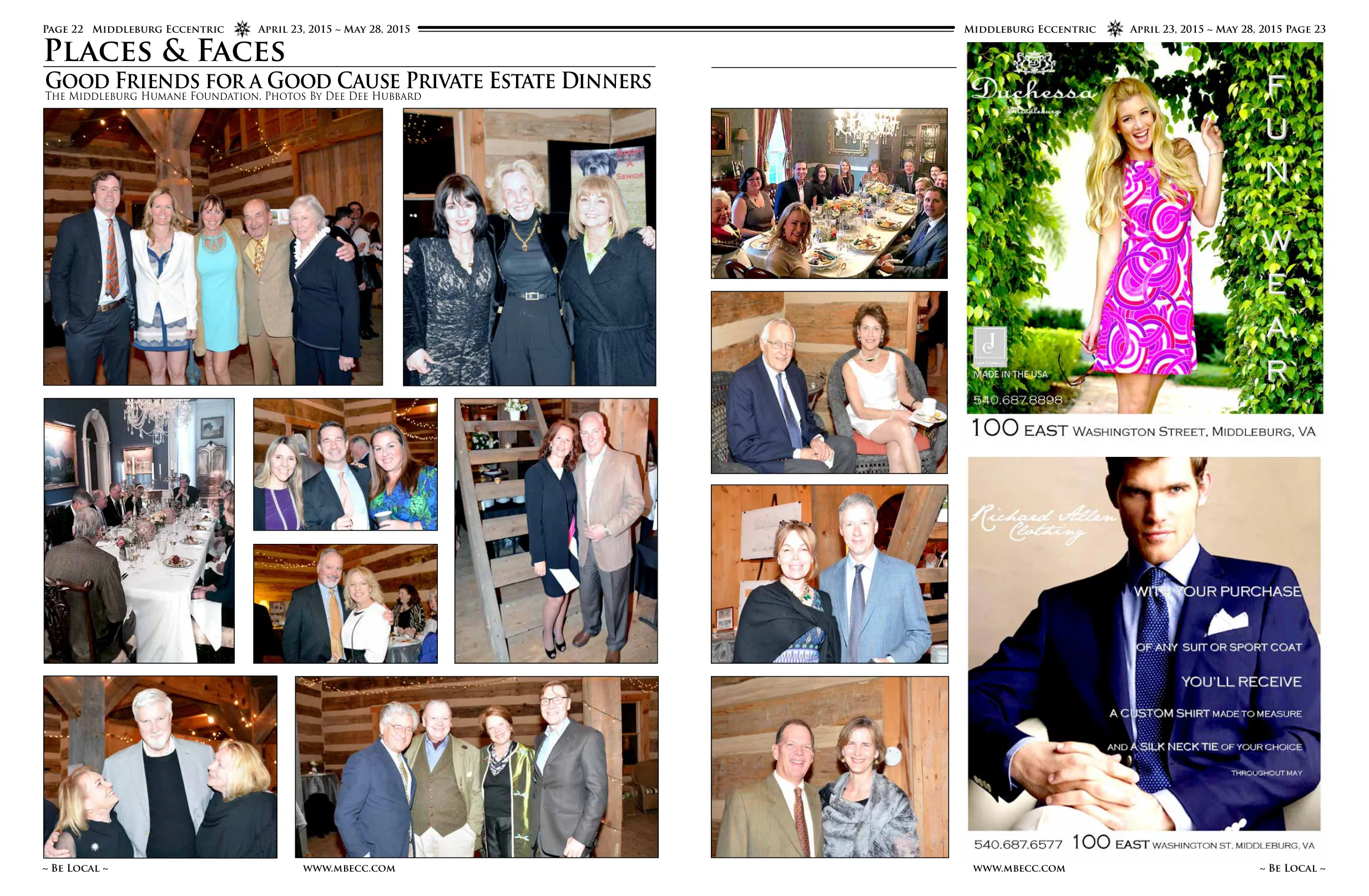 Good Friends for a Good Cause Private Estate Dinners - The Middleburg Humane Foundation