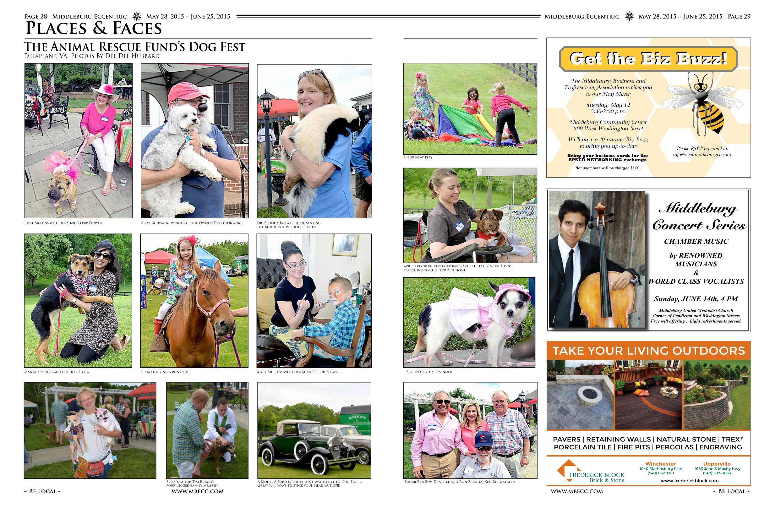 Manisha Morris and her dog, Stella · Siena enjoying a pony ride · Blessings for Tim Burch's four legged family member · Children at play · Zohar Ben Bov, Danielle and Ron Bradley, Ken Rietz seated · Joyce Mullins with her Shar-Pei pup, Flower · Steve Schwalb, winner of the Owner/Dog look alike · Dr. Belinda Burwell representing the Blue Ridge Wildlife Center · A Model A Ford is the perfect way to get to Dog Fest.....Great windows to stick your head out of!!! · 'Best in Costume' winner · April Kristberg representing "SAVE THE TAILS" with a dog searching for his "forever home'