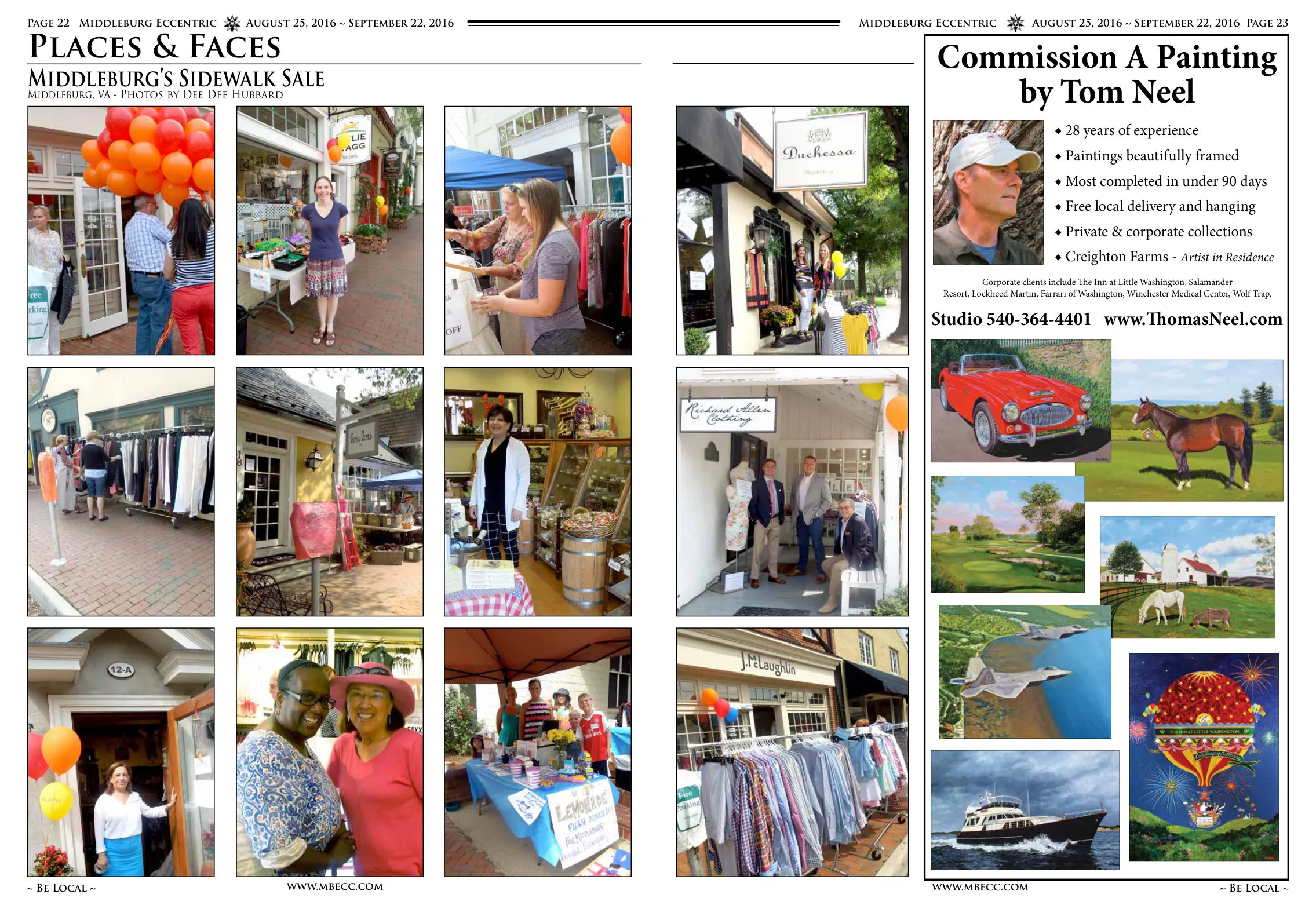 Shoppers browsing sidewalk sale displays · Vendors and customers at outdoor sale · Store window display during sale · Duchess storefront during sale · Outdoor vendor booths with shoppers · Interior shop during sale event · Customer shopping at vendor table · Middleburg storefront during sale · Clothing racks at outdoor sale