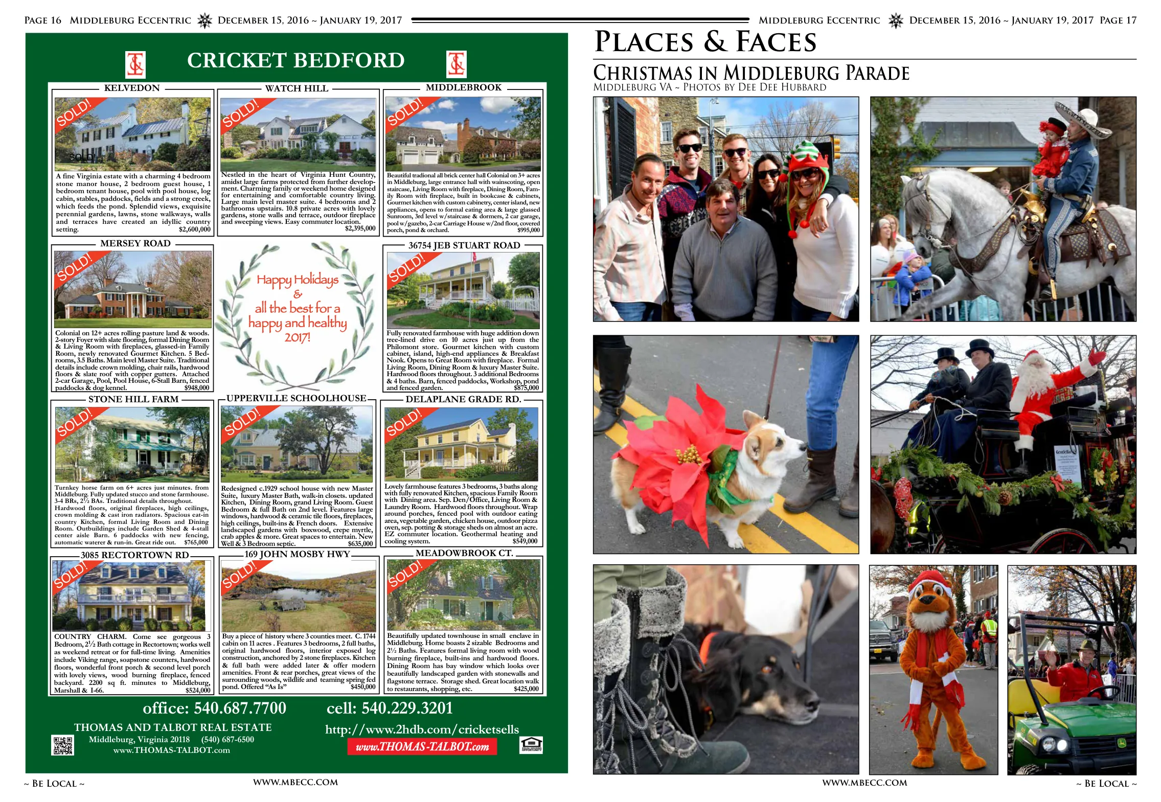 Christmas in Middleburg Hunt Review & Parade Photos