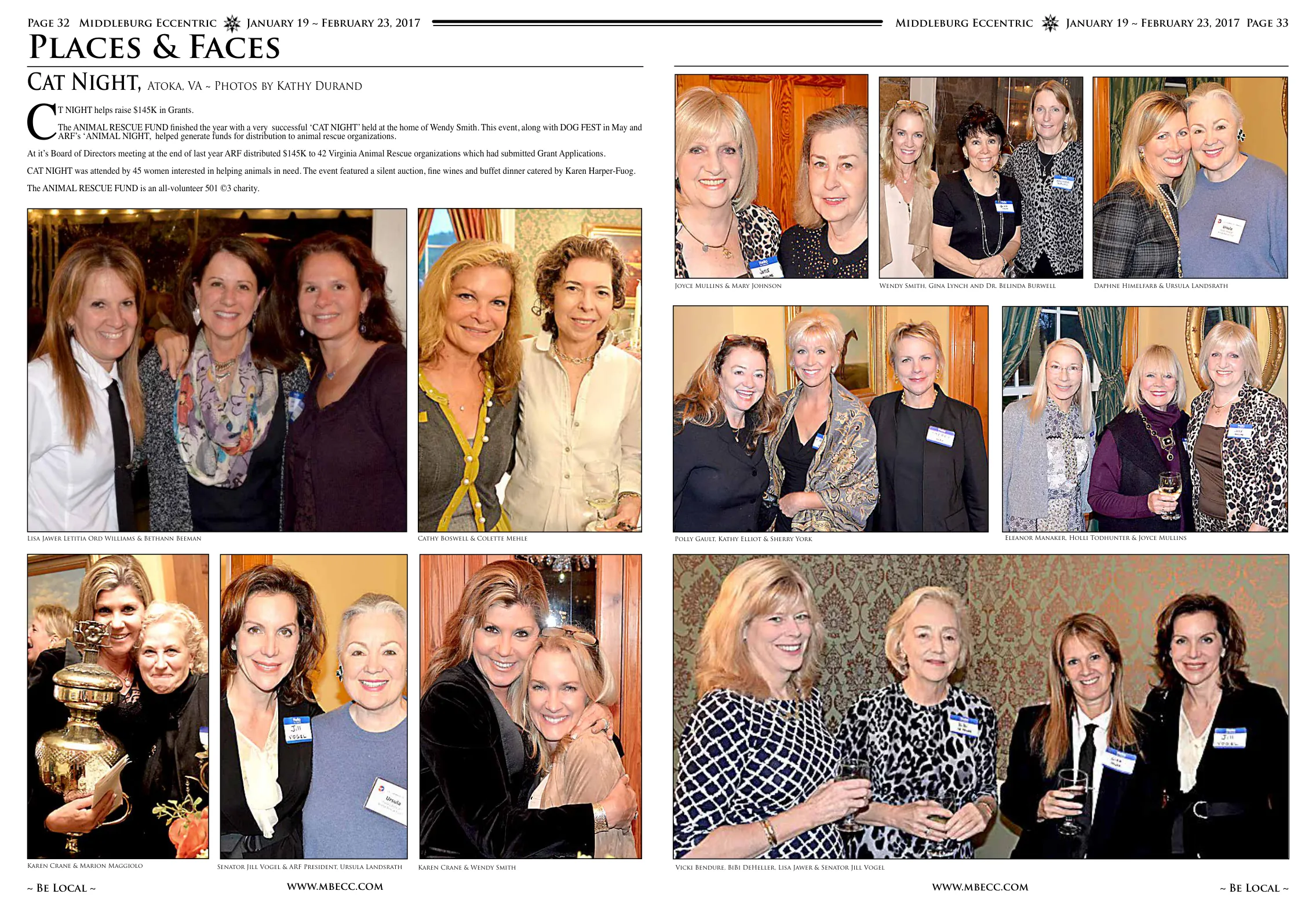 Lisa Jawer, Letitia Ord Williams & Bethann Beeman · Senator Jill Vogel & ARF President, Ursula Landsrath · Cathy Boswell & Colette Mehle · Joyce Mullins & Mary Johnson · Karen Crane & Wendy Smith · Wendy Smith, Gina Lynch and Dr. Belinda Burwell · Daphne Himelfarb & Ursula Landsrath · Polly Gault, Kathy Elliot & Sherry York · Eleanor Manaker, Holli Todhunter & Joyce Mullins · Karen Crane & Marion Maggiolo · Vicki Bendure, BiBi DeHeller, Lisa Jawer & Vicki Bendure, BiBi DeHeller, Lisa Jawer & Senator Jill Vogel